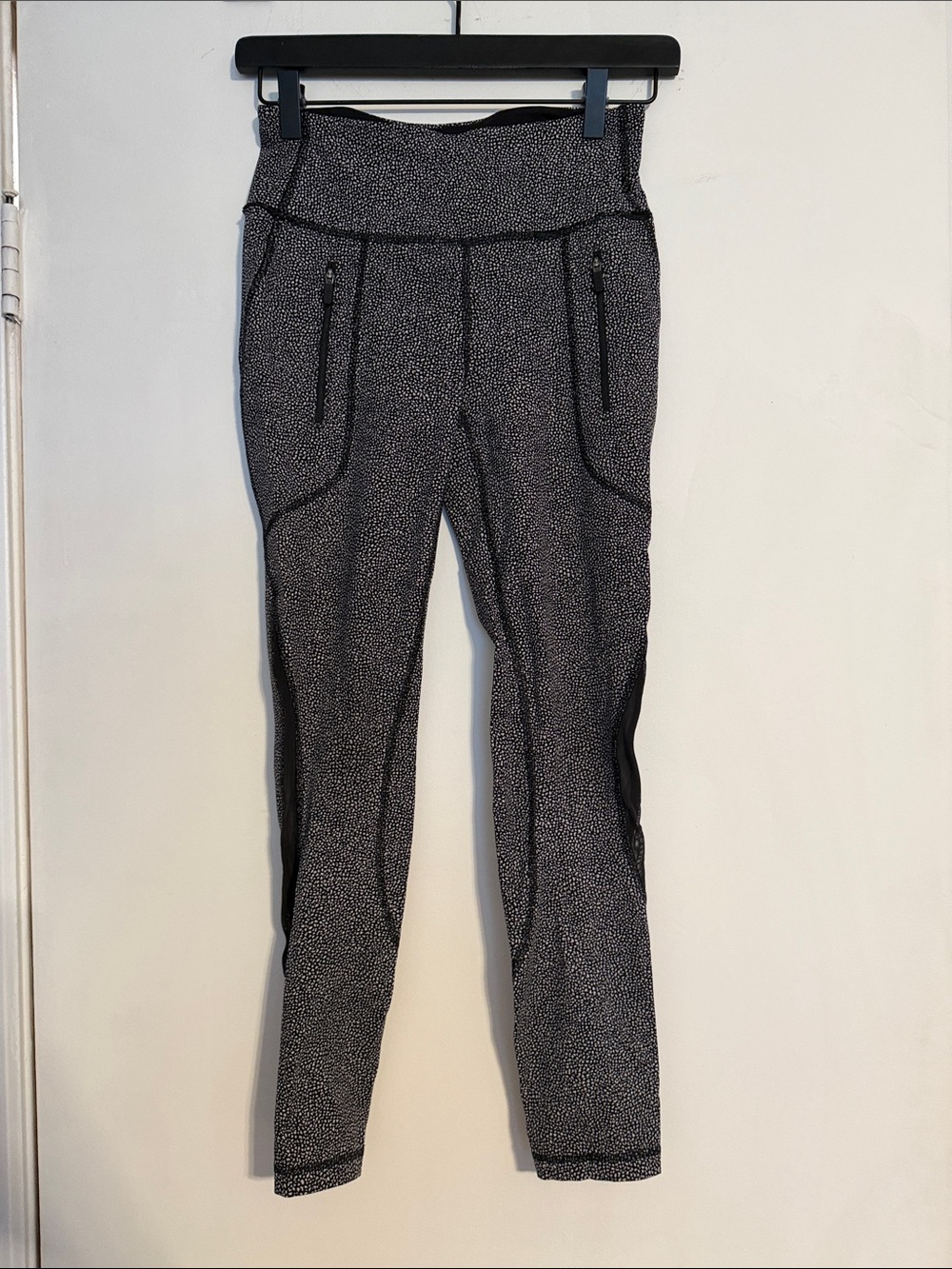 lululemon athletica Black and White Speckle High-Rise Leggings